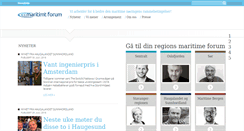 Desktop Screenshot of maritimt-forum.no