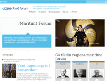 Tablet Screenshot of maritimt-forum.no